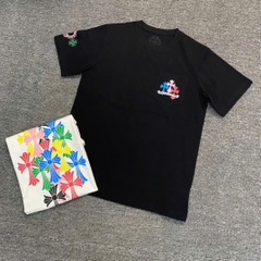 ÁO THUN CHROME HEARTS CH MULTI COLOR CROSS CEMETERY (BLACK)
