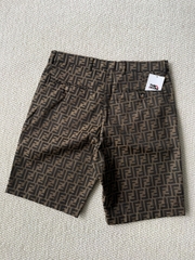 QUẦN SHORTS FENDI FABRIC (BROWN)