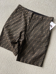 QUẦN SHORTS FENDI FABRIC (BROWN)