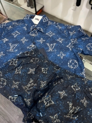 ÁO SƠ MI LOUIS VUITTON MONOGRAM (BLUE)