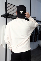 ÁO SWEATER AMI PARIS CREW-NECK WOOL (CREAM)