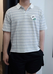 ÁO POLO BALENCIAGA BLCG LAUREL STRIPED (WHITE)