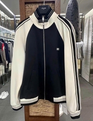 ÁO KHOÁC CELINE TRIOMPHE STRIPED TECH (BLACK)