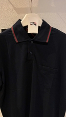 ÁO POLO GUCCI EMBROIDERED STRETCH COTTON (NAVY)
