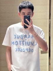 ÁO THUN LOUIS VUITTON EMBROIDERED SIGNNATURE (WHITE)