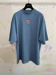 ÁO THUN BALENCIAGA BLCG RED TAG (BLUE)