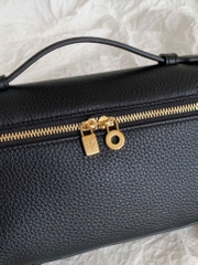 TÚI LORO PIANA EXTRA POCKET L19 GRAINED CALFSKIN (Black)