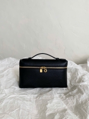 TÚI LORO PIANA EXTRA POCKET L19 GRAINED CALFSKIN (Black)