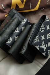 VÍ NGẮN LOUIS VUITION SHADOW MONOGRAM (NAVY BLUE)