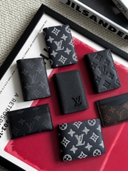 VÍ CARDHOLDER LOUIS VUITION SHADOW MONOGRAM (NAVY BLUE)