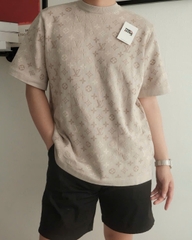 ÁO THUN LOUIS VUITTON MONOGRAM SHORT SLEEVED (BIEGE)