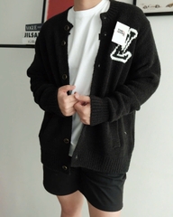 ÁO CARDIGAN LOUIS VUITTON CHUNKY INTARSIA (BLACK)