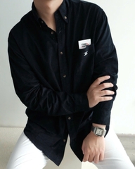 SƠ MI CELINE POCKET IN CORDUROY (BLUE LIGHT)