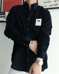 SƠ MI CELINE POCKET IN CORDUROY (BLUE LIGHT)