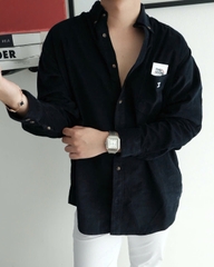 SƠ MI CELINE POCKET IN CORDUROY (BLUE LIGHT)