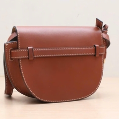 TÚI LOEWE BROWN LEATHER MINI GATE