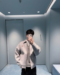 ÁO KHOÁC MIUMIU JERSEY BLOUSON (GREY)