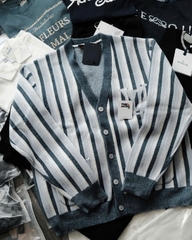 ÁO CARDIGAN LOUIS VUITTON STRIPE RIBBEL (BLUE)