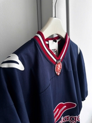 ÁO BALENCIAGA 3B FOOTBALL OVERSIZED T-SHIRTS(NAVY)