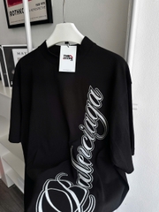 ÁO BALENCIAGA MEN'S CURSIVE T-SHIRT (BLACK)