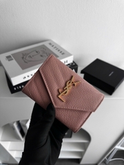 VÍ NGẮN SAINT LAURENT YSL CASSANDRE POWDER (PINK)