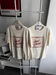 ÁO THUN AMI HERITAGE PRINT (WHITE CREAM)