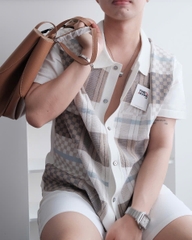 ÁO POLO LOUIS VUITTON GRAPHIC SHORT-SLEEVED (CREAMY)