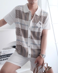 ÁO POLO LOUIS VUITTON GRAPHIC SHORT-SLEEVED (CREAMY)