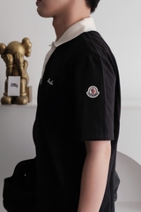 ÁO POLO MONCLER PIQUET SCRIPT LOGO (BLACK)