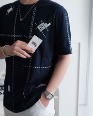 ÁO THUN FENDI CHECK (DARK BLUE)