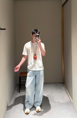 ÁO THUN LOEWE BOXY ANAGRAM LOGO (WHITE)