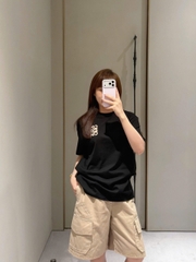 ÁO THUN LOEWE BOXY ANAGRAM LOGO (BLACK)
