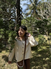 ÁO LINEN VINTAGE - VẼ TAY