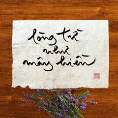 Thư Pháp gốc Tiếng Việt 30x40