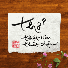 Thư Pháp gốc Tiếng Việt 15x20