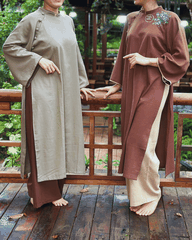 BỘ ÁO DÀI NẺO VỀ CỦA Ý - VẼ TAY THỦ CÔNG