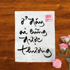 Thư Pháp gốc Tiếng Việt 15x20