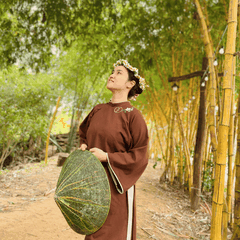 BỘ ÁO DÀI NẺO VỀ CỦA Ý - VẼ TAY THỦ CÔNG