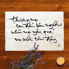 Thư Pháp gốc Tiếng Việt và Tiếng Anh 40x60