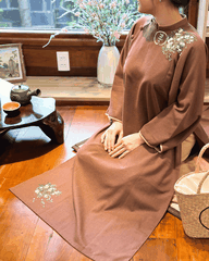 BỘ ÁO DÀI NẺO VỀ CỦA Ý - VẼ TAY THỦ CÔNG