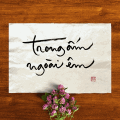 Thư Pháp gốc Tiếng Việt và Tiếng Anh 40x60