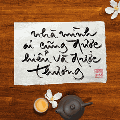 Thư Pháp Gốc Tiếng Việt 20x30