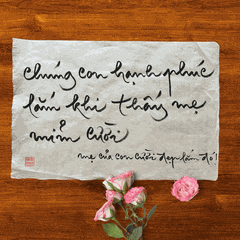 Thư Pháp gốc Tiếng Việt và Tiếng Anh 40x60