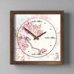 ĐỒNG HỒ - IN TRANH THƯ PHÁP VUÔNG 40x40