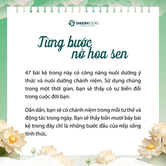 TỪNG BƯỚC NỞ HOA SEN