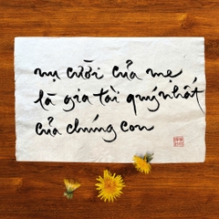 Thư Pháp gốc Tiếng Việt và Tiếng Anh 40x60