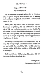 Tay thầy trong tay con
