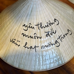 NÓN LÁ 17 VÀNH THƯ PHÁP