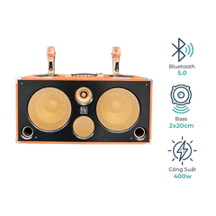 Loa Xách Tay Karaoke EV-285PRO | 2 Bass 20Cm | Công Suất 400W