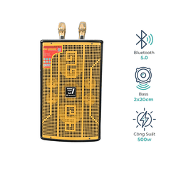 Loa Karaoke Xách Tay EV-286 | Công Suất 500W | 2 Bass 20Cm